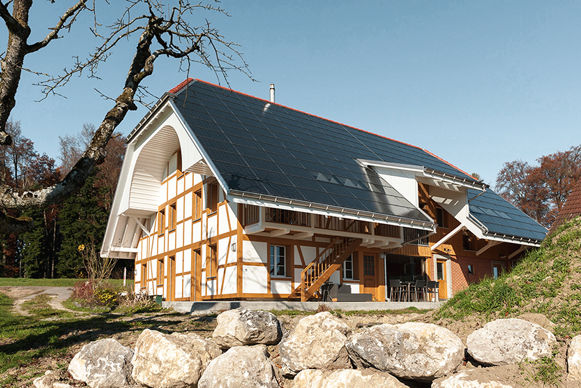 clevergie Photovoltaik Indachanlage Bauernhaus