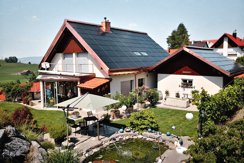clevergie Photovoltaik Indachanlage Hütten