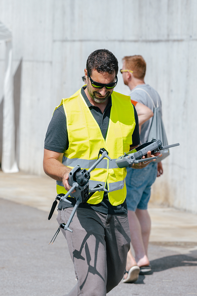 Thermografiedrohne Showflug - Tag der offenen Tür Rückblick